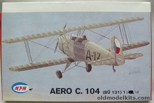 MPM 1/48 Aero C-104 / Bucker Bu-131 Jungmann - Czechoslovak Air Force Pilot Flekal, MP48005 plastic model kit